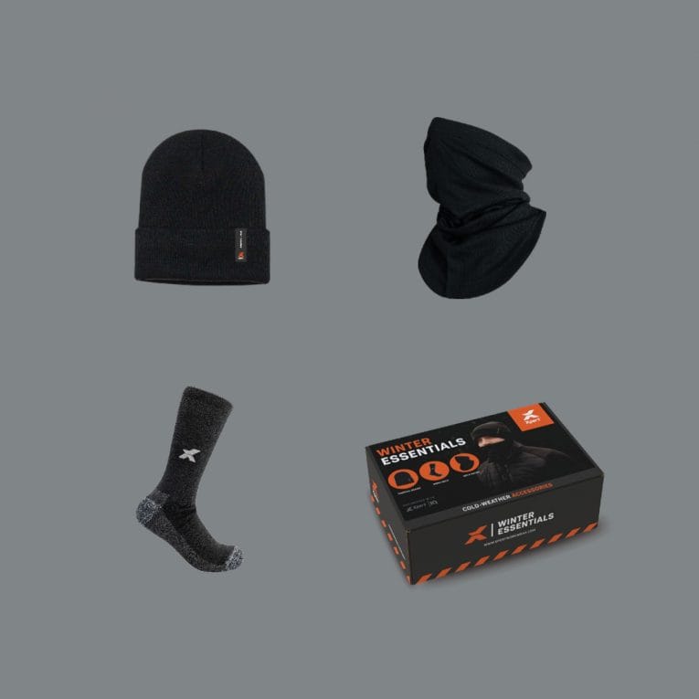 Winter Essentials Set Socks, Hat & Snood Black